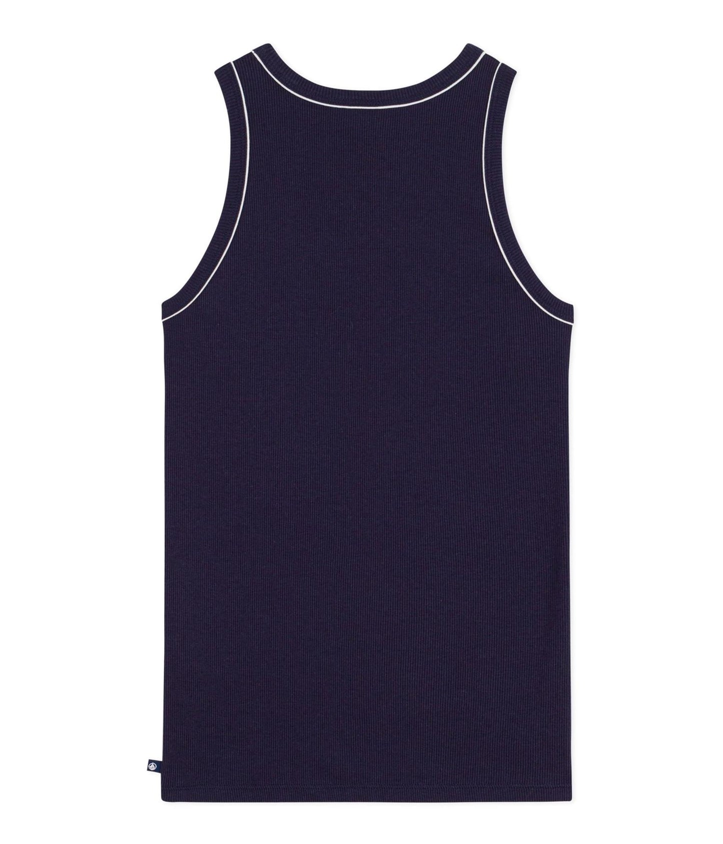 Tanktop Ribbed - Navy and White details