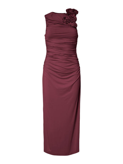 YASDONS LS LONG DRESS - RHODODENDRON