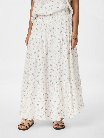 Asta Small Blossom Skirt - Creme