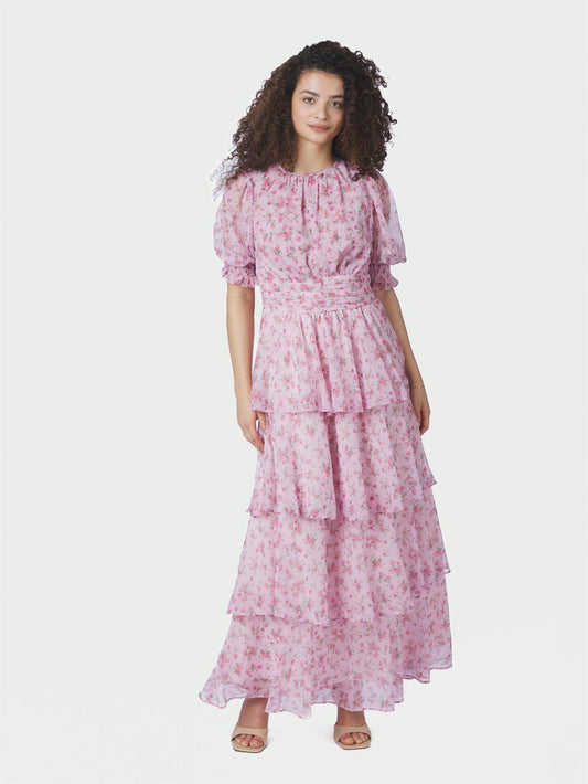 Sable Meadow Print Dress - Light Pink