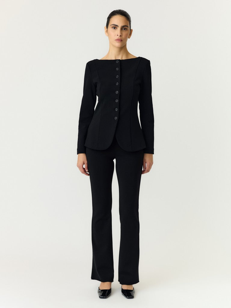 YASTHERESE HW PANTS S. SHOW - BLACK
