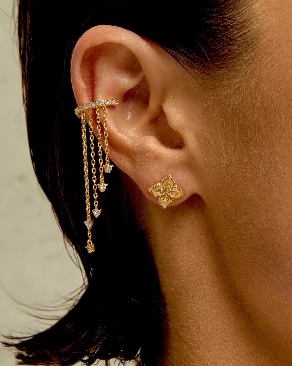 Lotus Stud Earrings