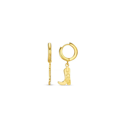 Cowboy boot charm earrings