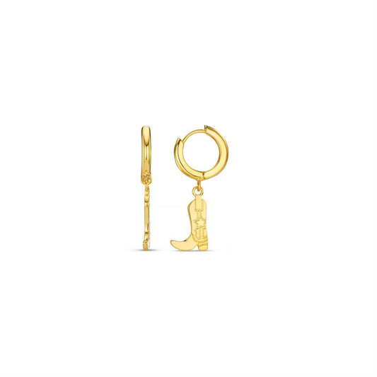 Cowboy boot charm earrings