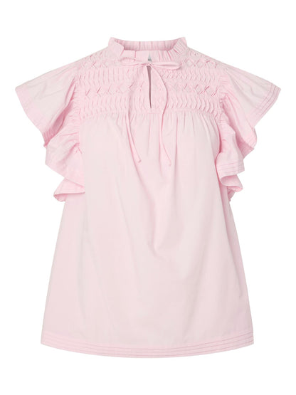 YASLURA SS TIE TOP - PINK LADY