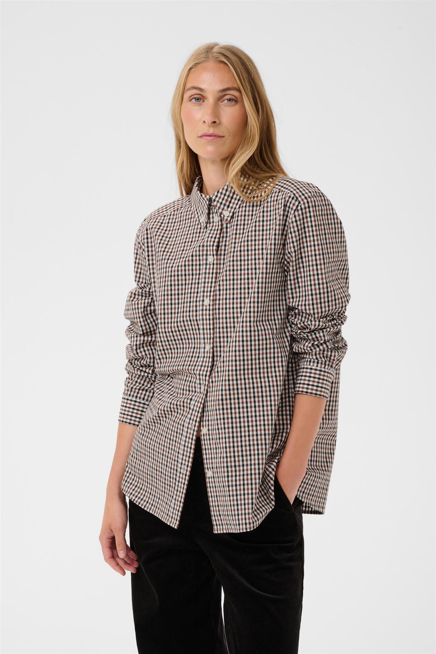 ChrestellaPW shirt - Downtown brown check