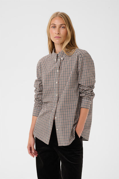 ChrestellaPW shirt - Downtown brown check