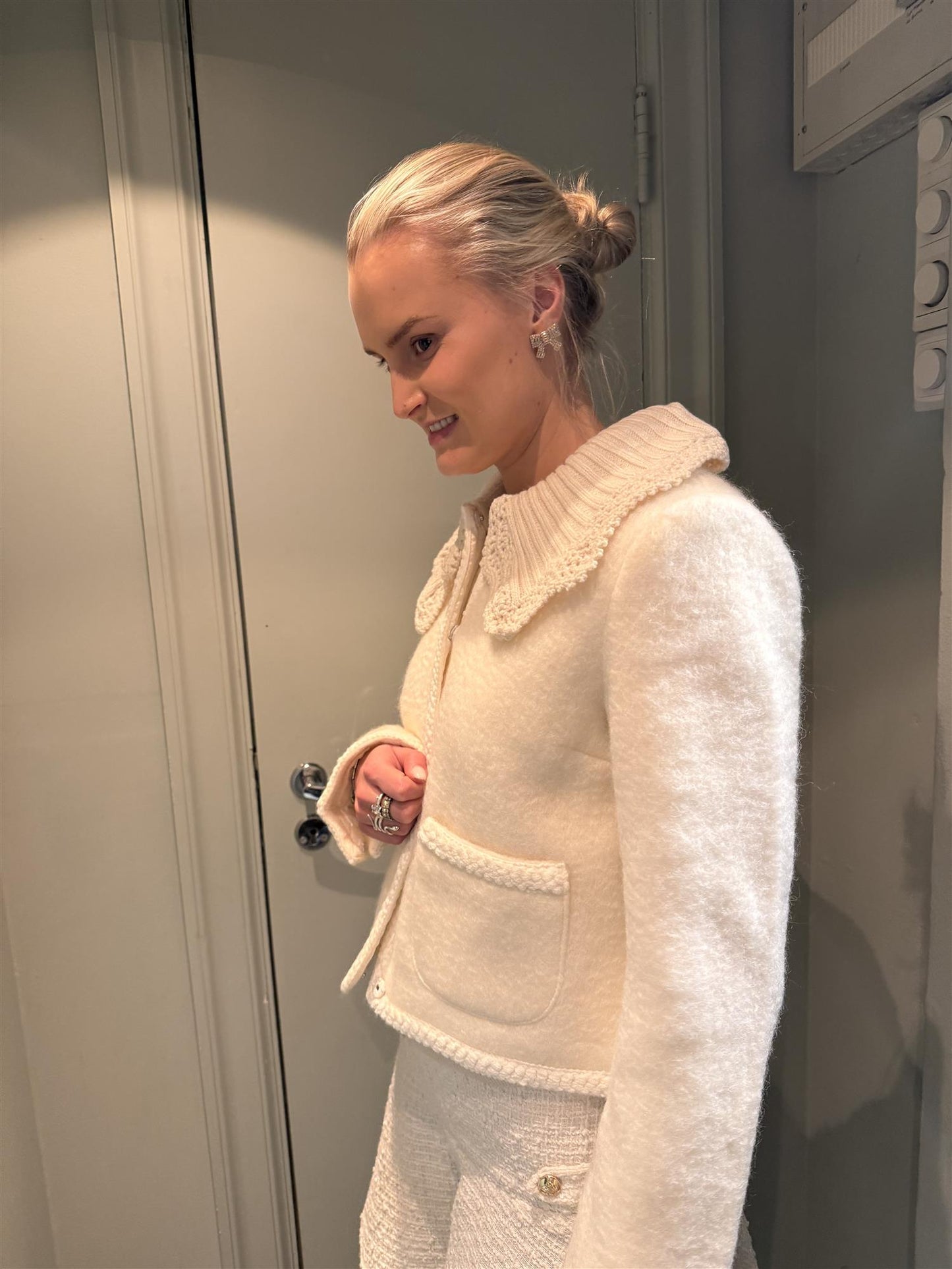 YASCARRIE LS WOOL BLEND JACKET - BIRCH