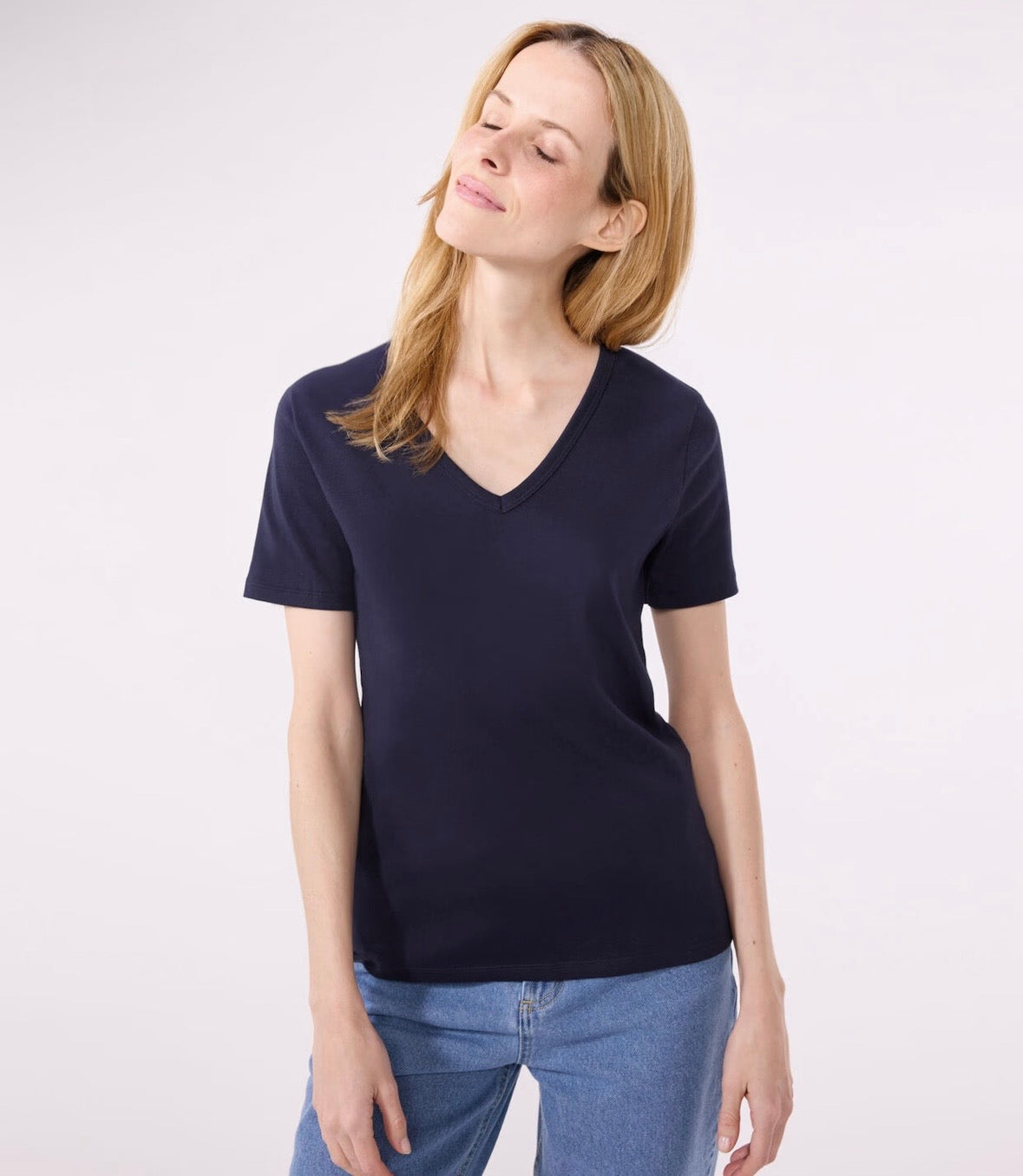 Tee-Shirt V-Neck MC - Navy