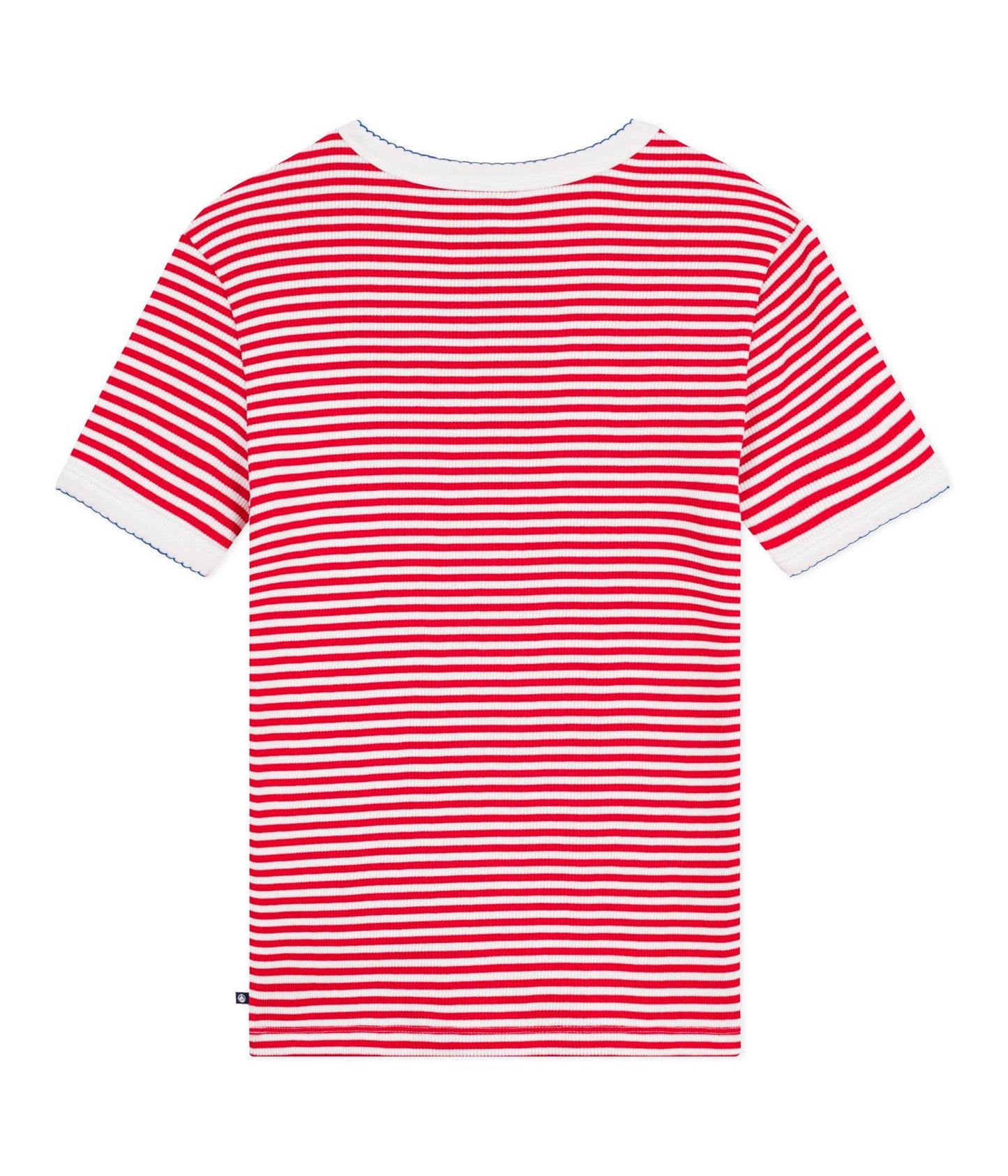 Tee-Shirt Ribbed Stripe - White / Red