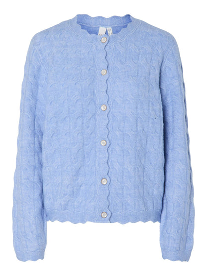YASBUBERA KNIT CARDIGAN - VISTA BLUE