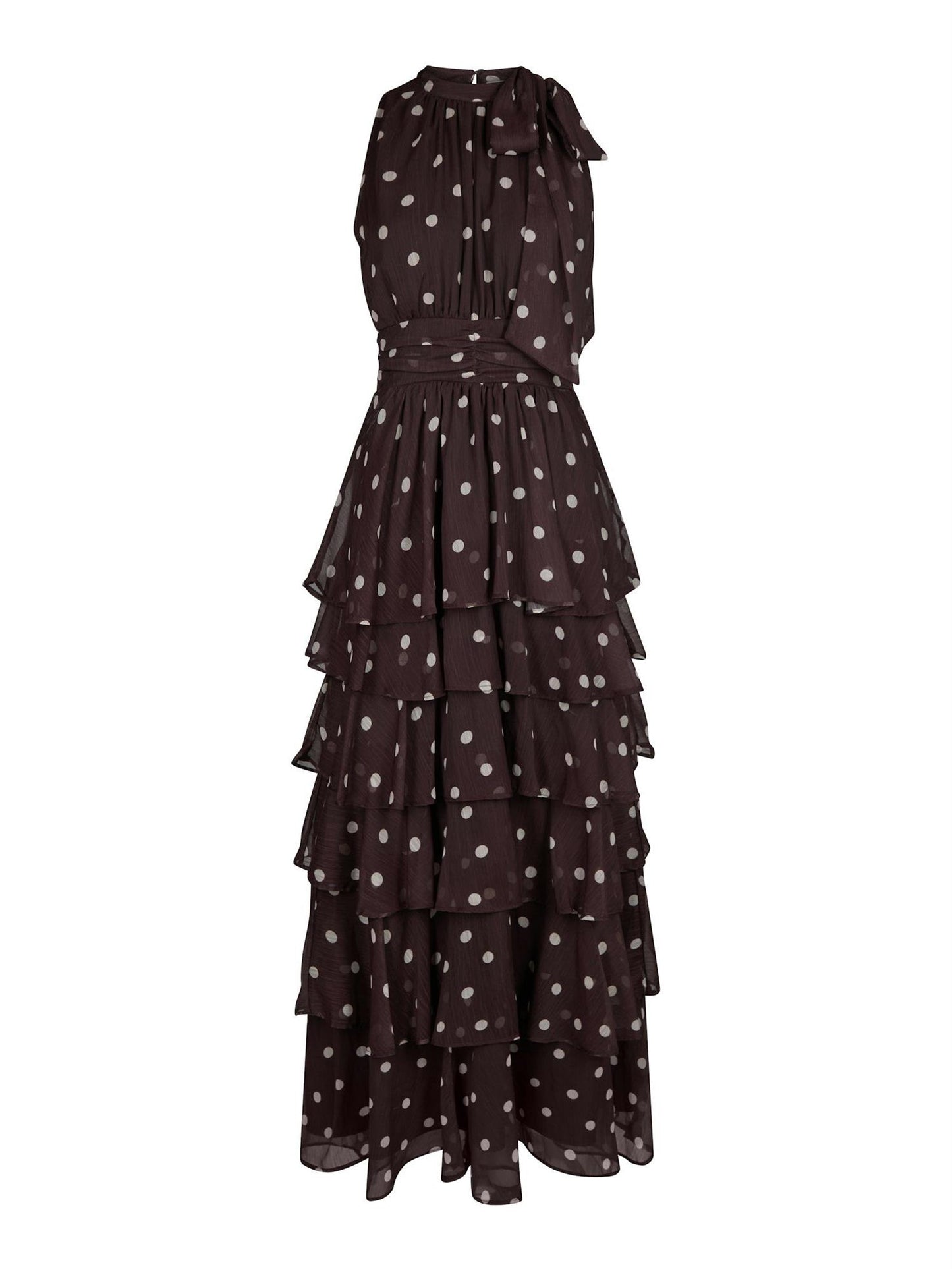 Marli Big Dot Dress - Brown