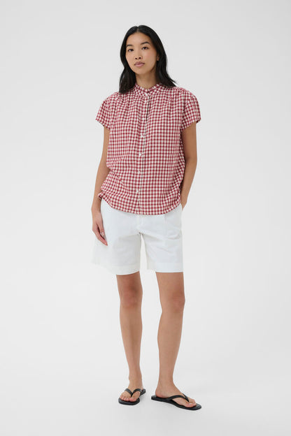 BjankaPW Blouse - Burnt Russet Check