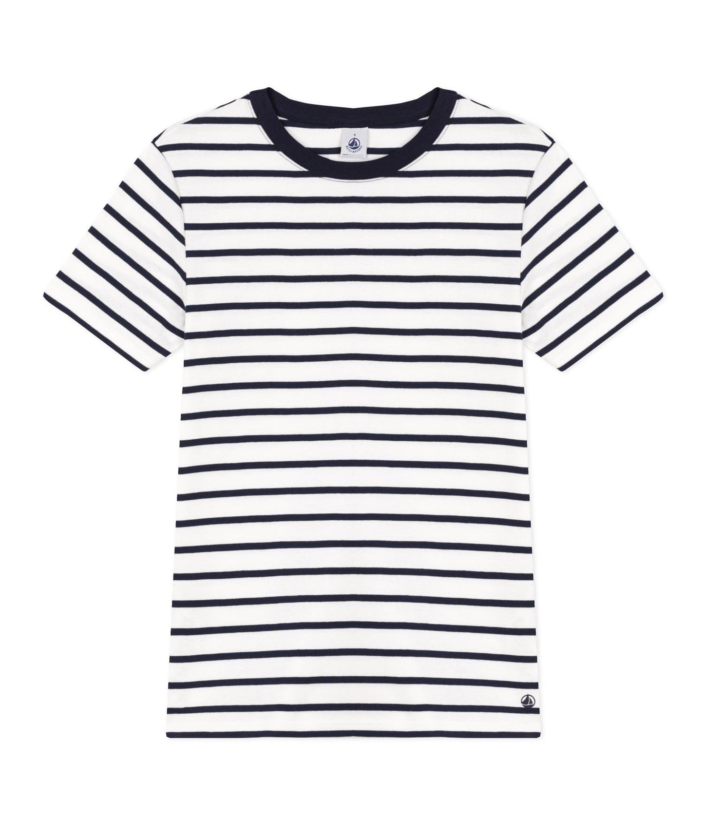 Tee-Shirt Round Neck MC - Stripe Navy / White