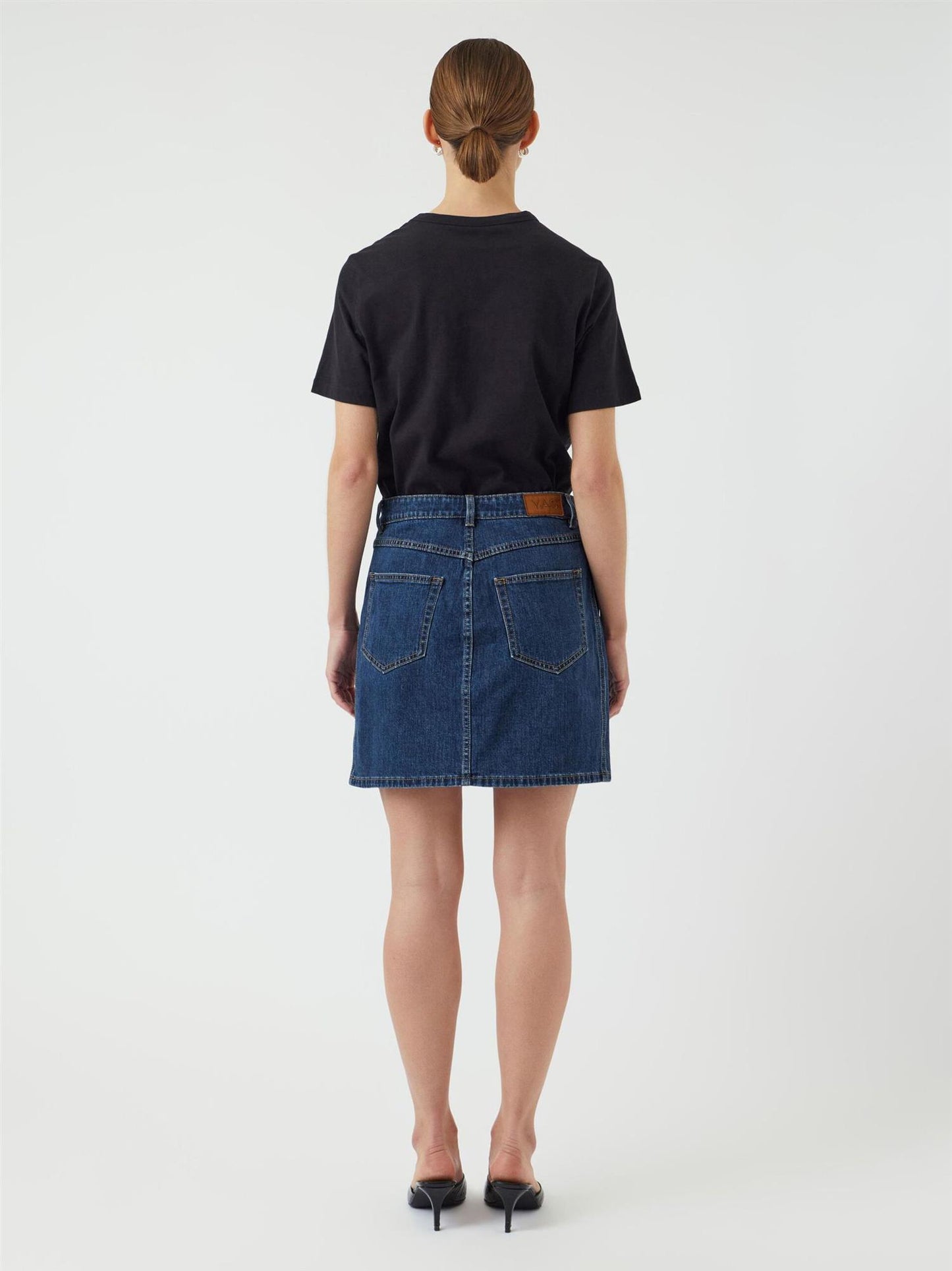YASLIRA DENIM SKIRT - MEDIUM BLUE DENIM