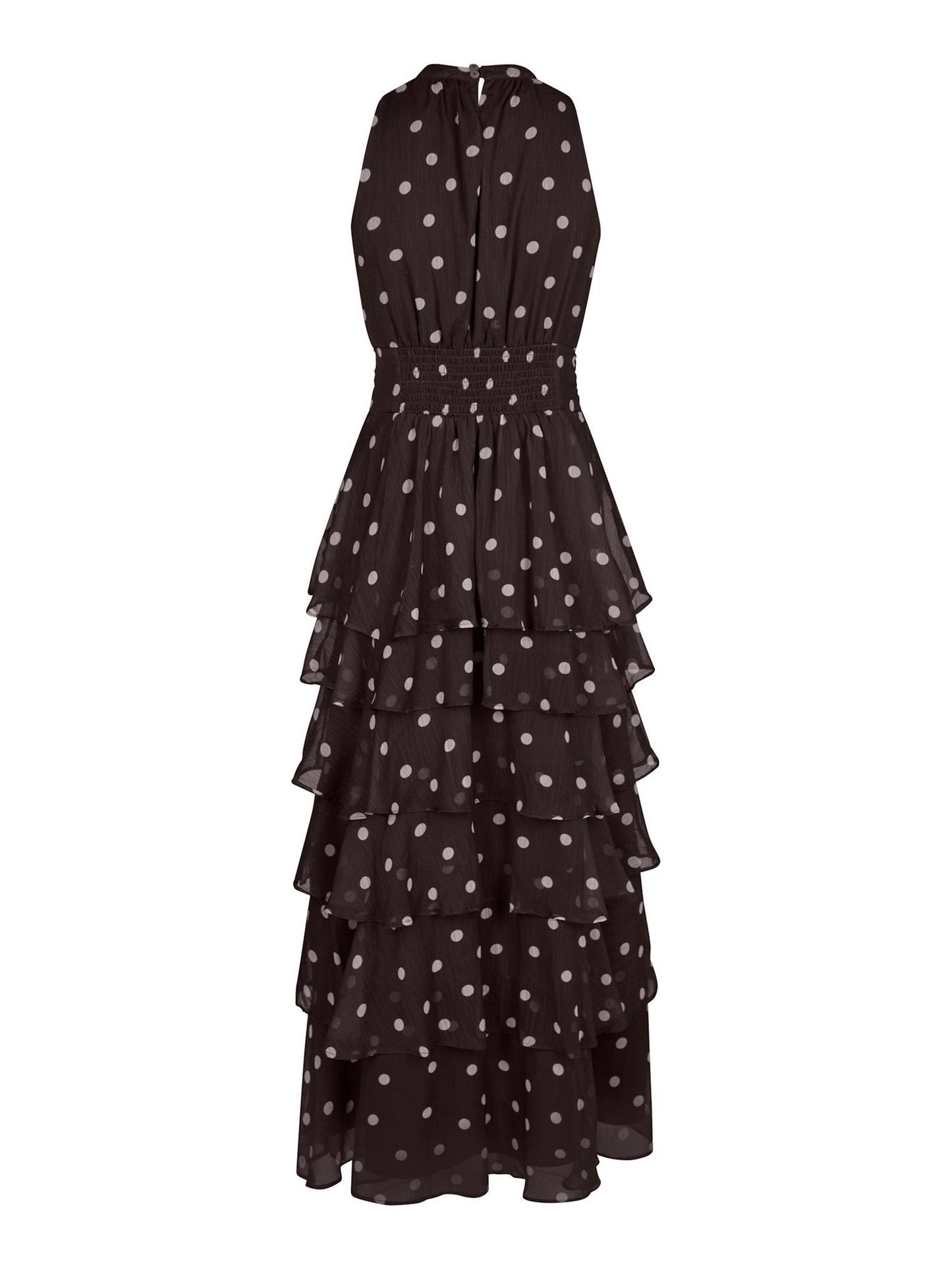 Marli Big Dot Dress - Brown