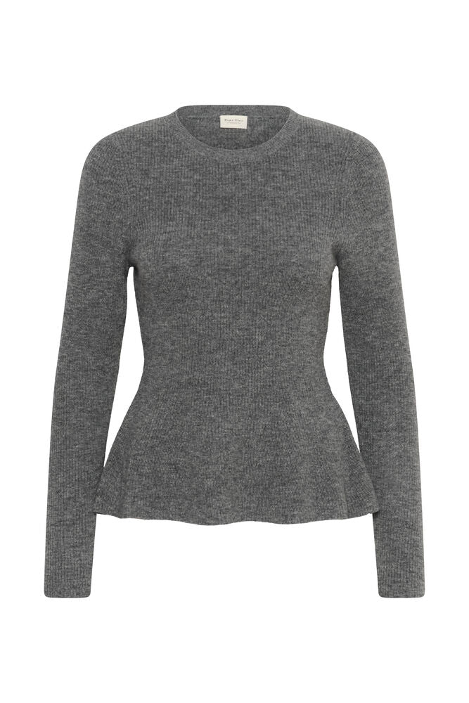 Carina PW Pullover - Medium Grey Melange