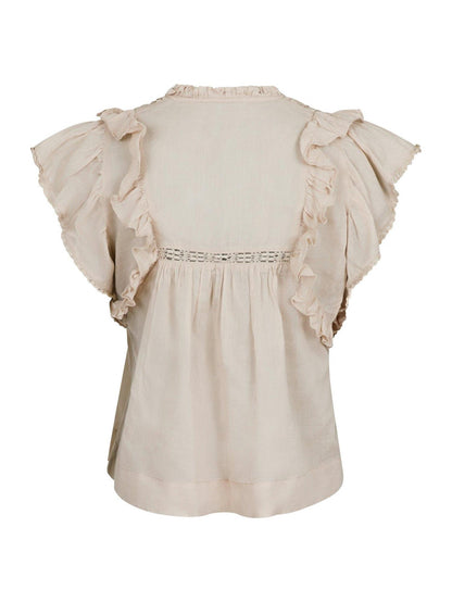 Jayla S Voile Top - Sand