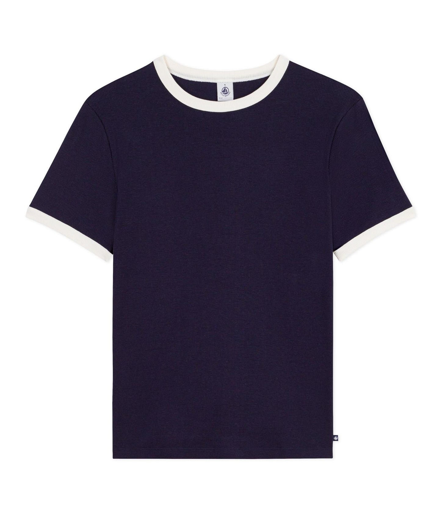 Tee-Shirt Ribbed - Navy and White details