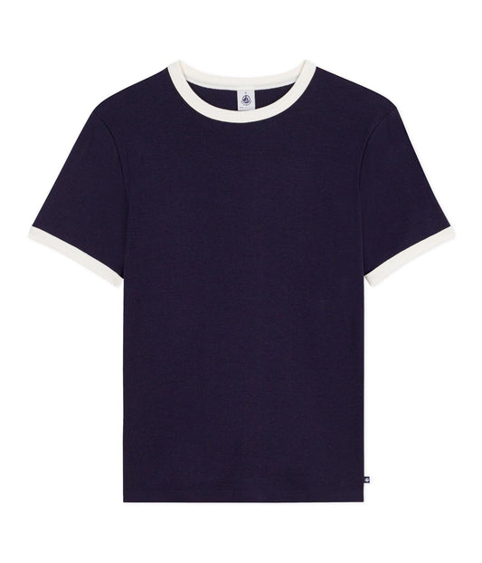 Tee-Shirt Ribbed - Navy and White details