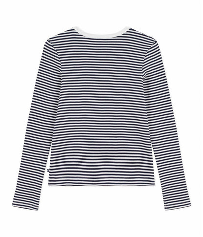 Cardigan Ribbed - Blue/ White