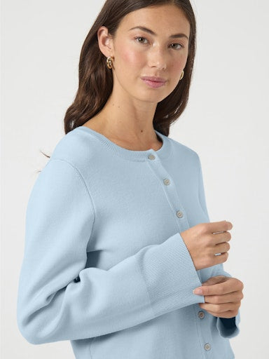 YASELENA SS KNIT CARDIGAN - SKYWAY