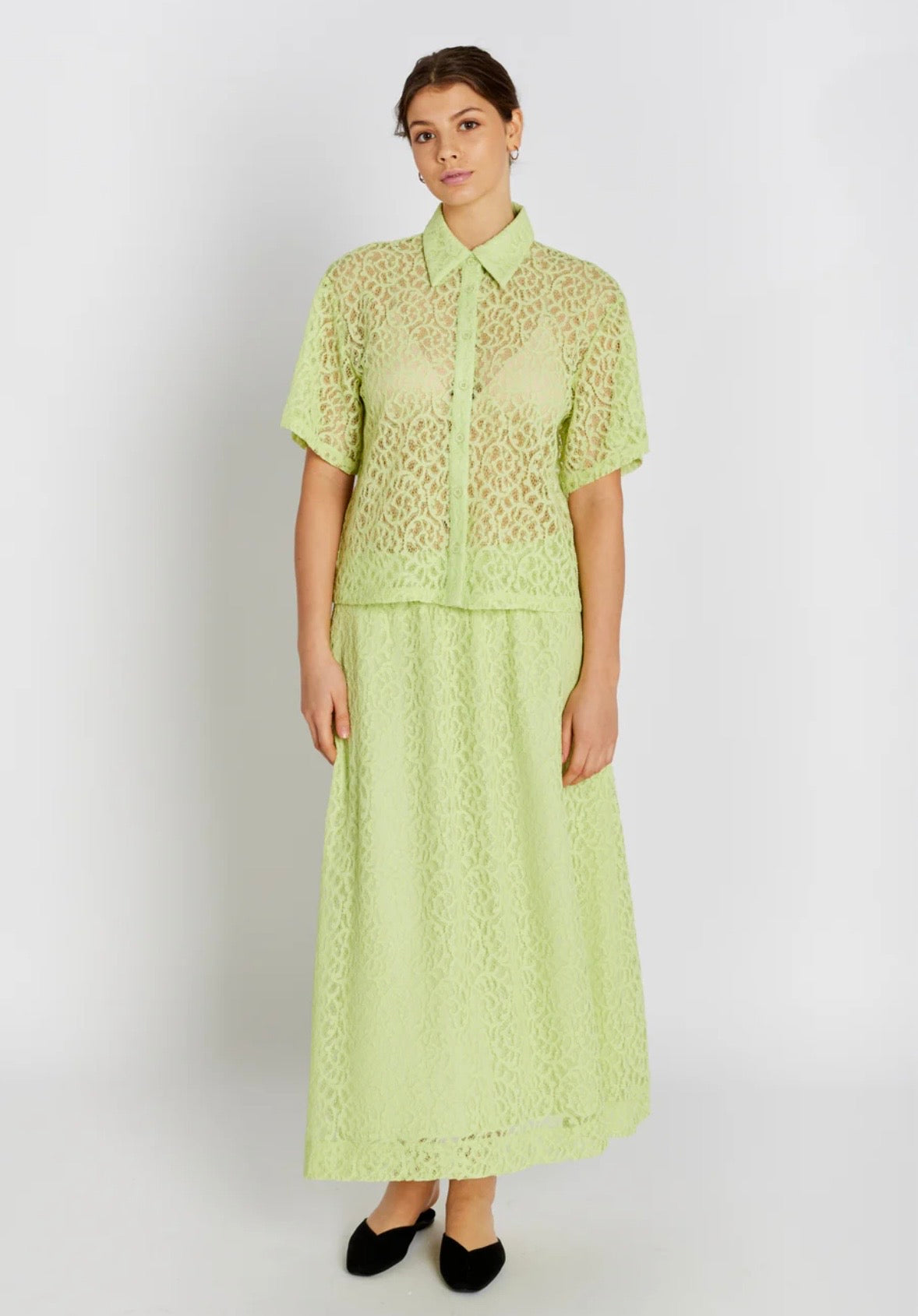 Freesia Skirt - Lime