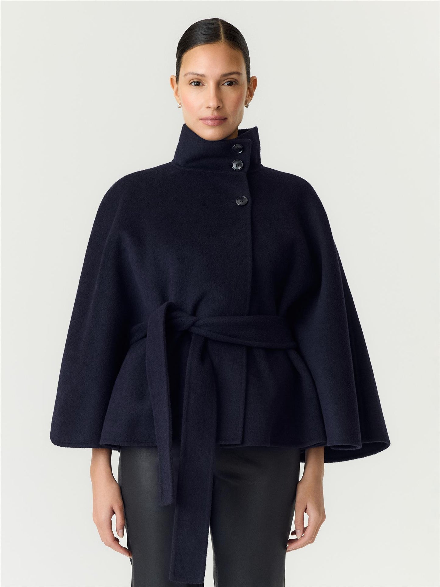 YASALMIO HANDMADE WOOL BLEND JACKET S. - NAVY