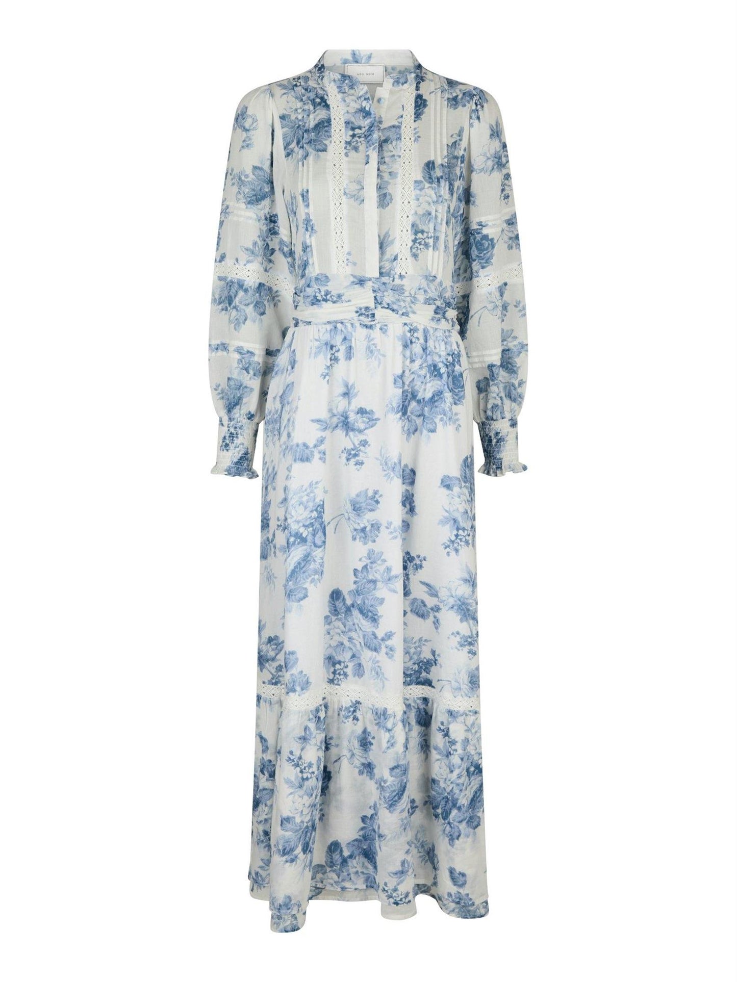 Colombia Flower Flow Dress -  Light Blue