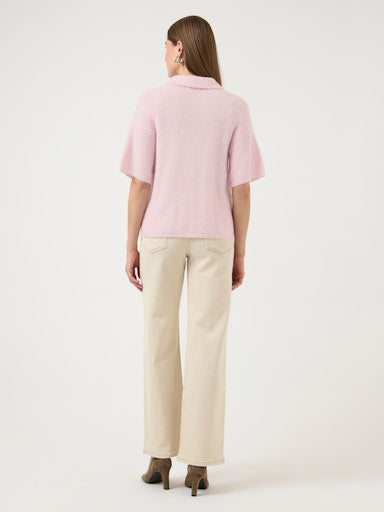 YASDURA 2/4 KNIT CARDIGAN - PINK