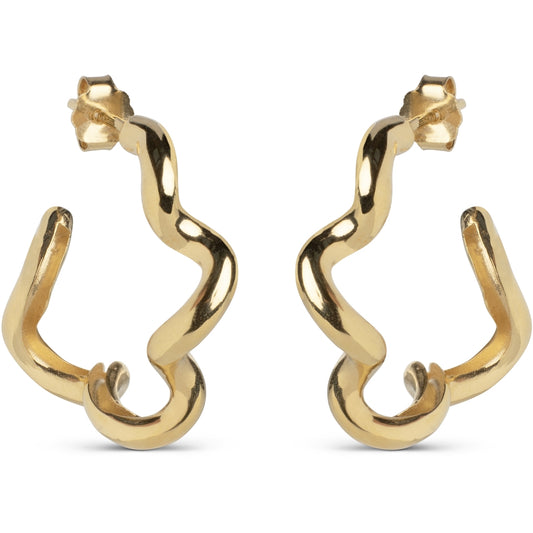 Curly Gold Earrings
