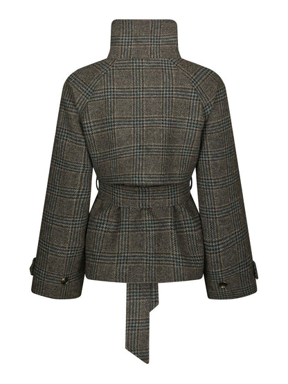 Munet Check Jacket - Dark Grey
