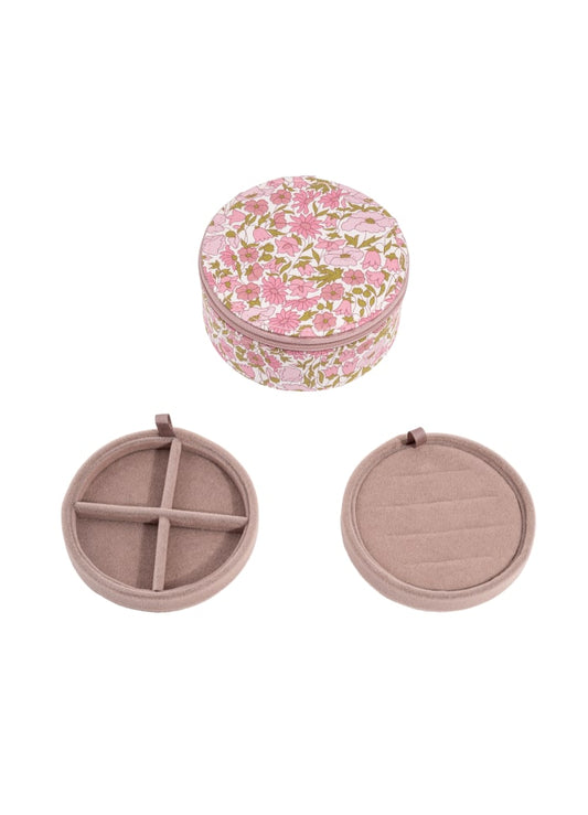 Jewelry Box Round mw - Liberty Poppy & Daisy