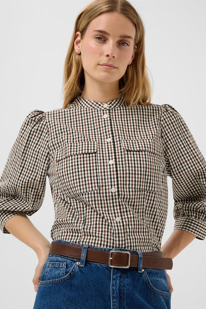 ChinettePW shirt - Downtown brown check