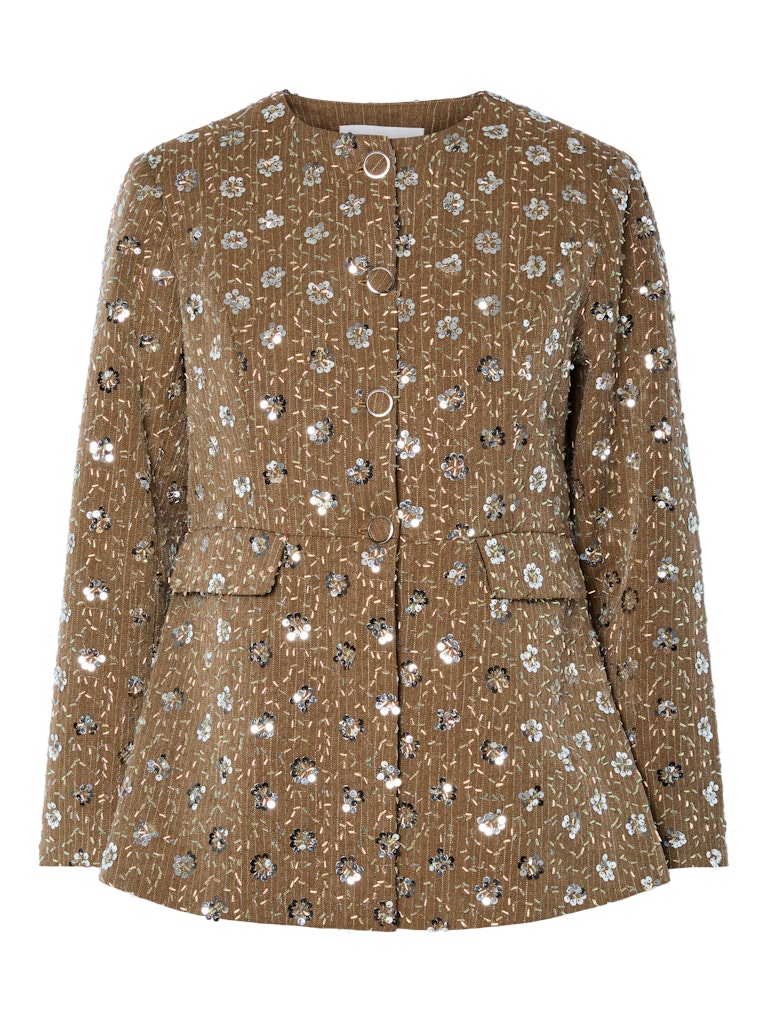 YASSOLLER LS BLAZER - TAUPE GRAY