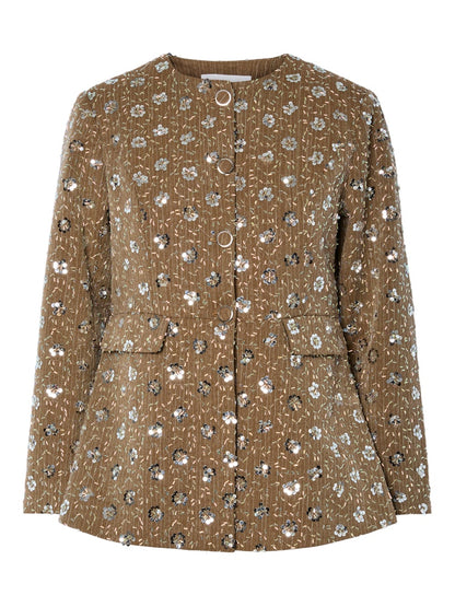 YASSOLLER LS BLAZER - TAUPE GRAY