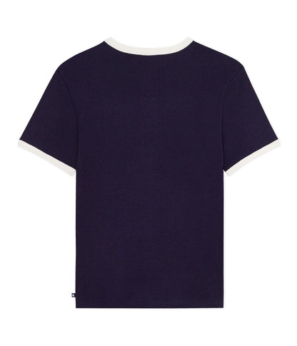 Tee-Shirt Ribbed - Navy and White details