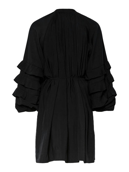 YASTEMURA LS DRESS S - BLACK