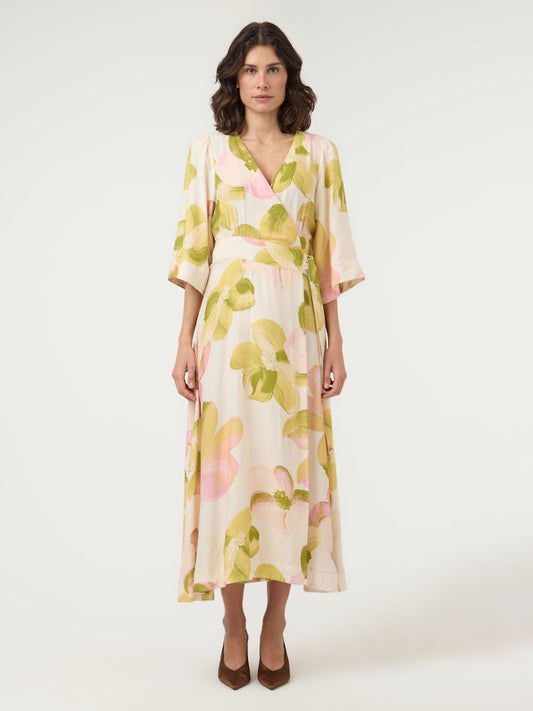 YASMARGA 3/4 WRAP DRESS