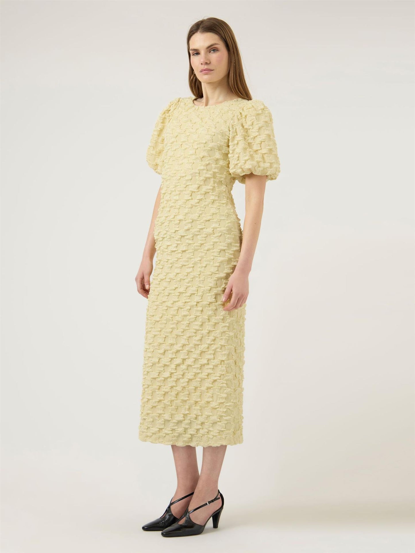 YASMIAMAJA 2/4 LONG DRESS - ANISE FLLOWER