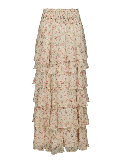 Morris Meadow Printed Skirt - Creme