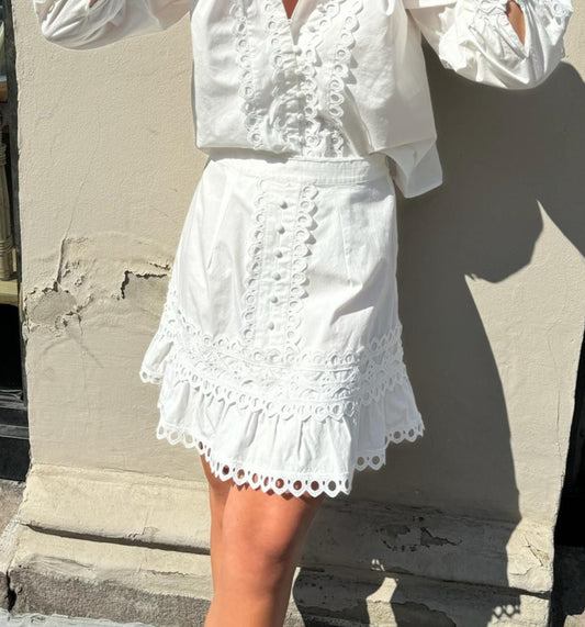 YASYAMINA HW SKIRT - STAR WHITE