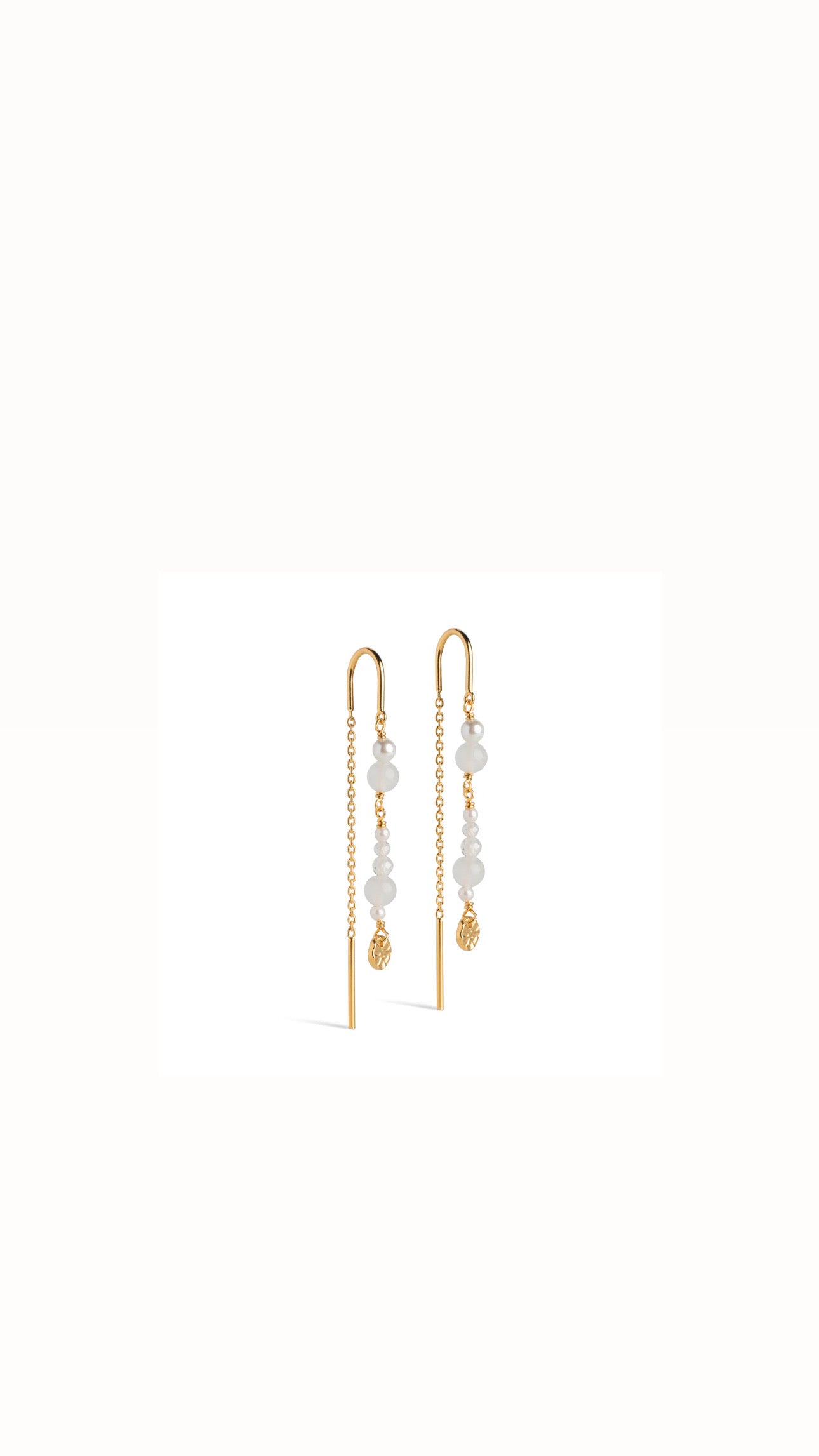 Sofia White Pearl Earrings