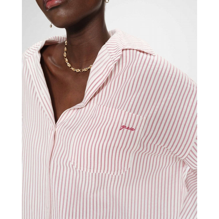 Vipera Stripe Shirt - Pivoine