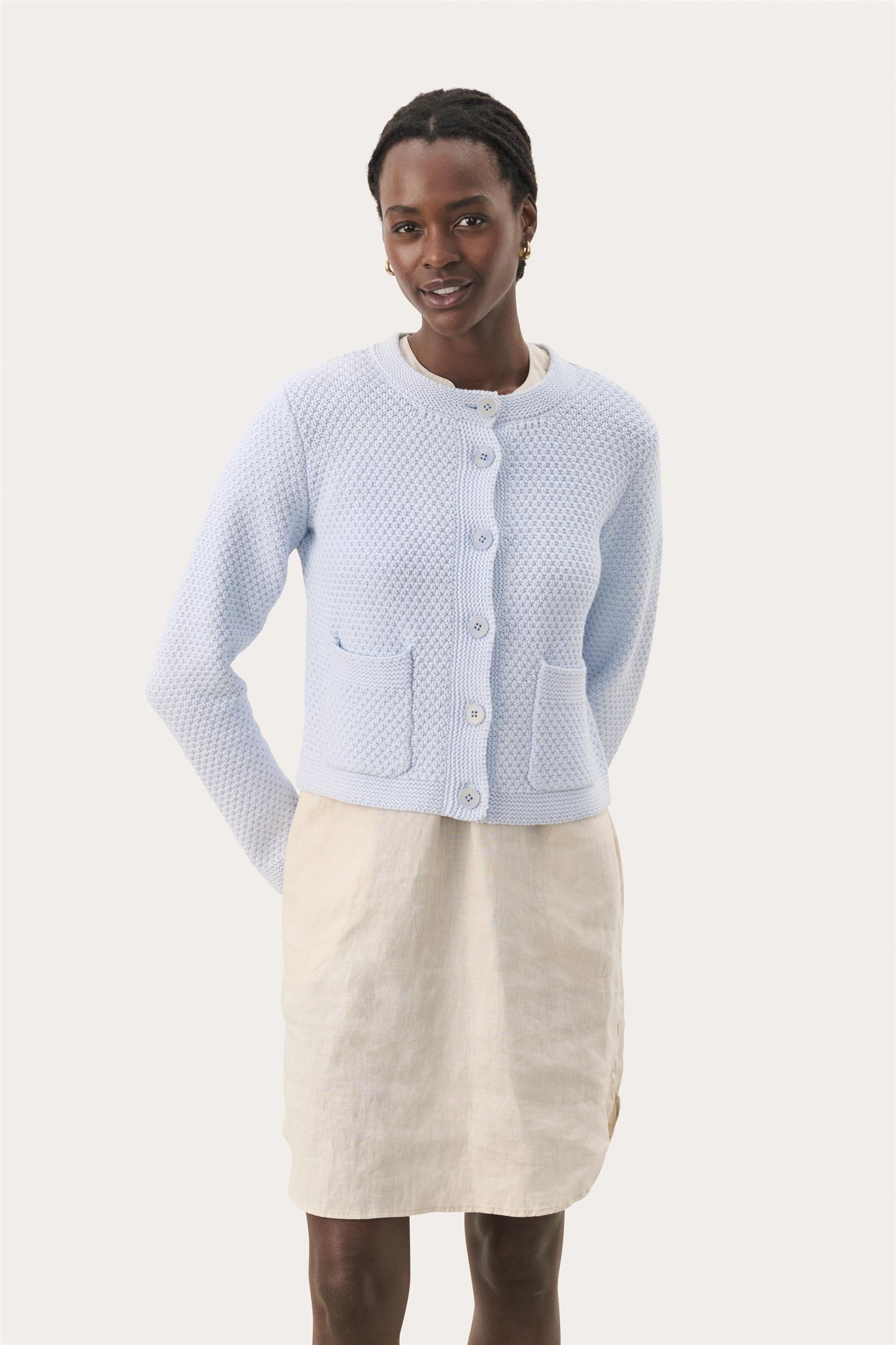 ElmiePW Cardigan - Heather