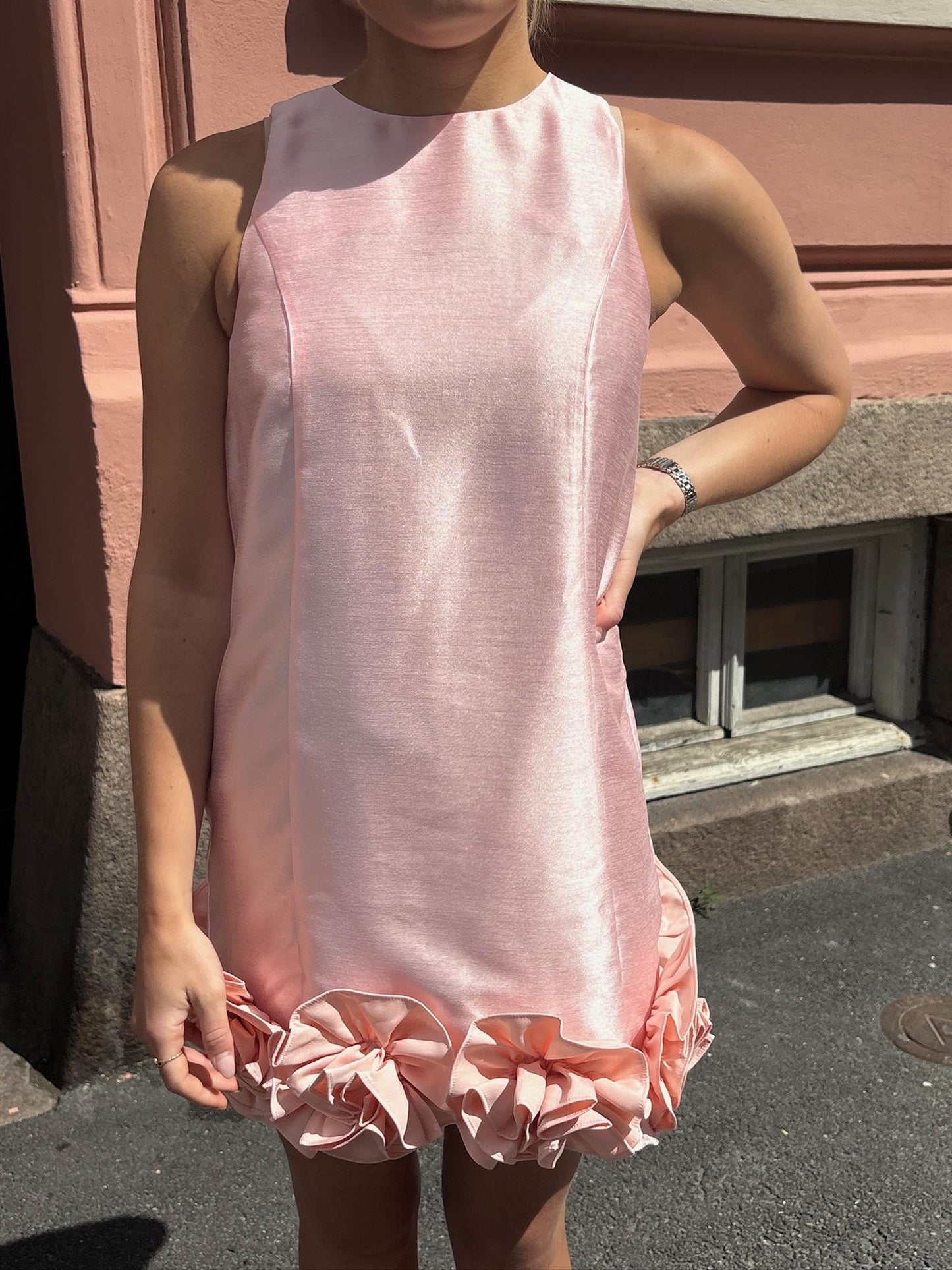 YASELLINA SL MINI DRESS - BLUSHING ROSE