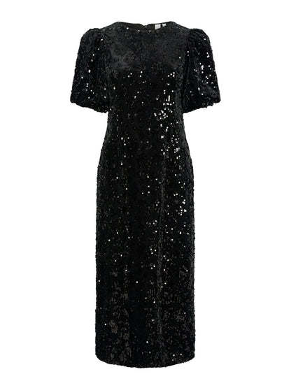 YASSOFIE SEQUIN MIDI DRESS - SEQUINS