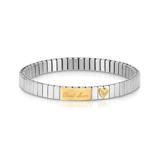 STRETCH BRACELET - BEST MOM IN GOLD