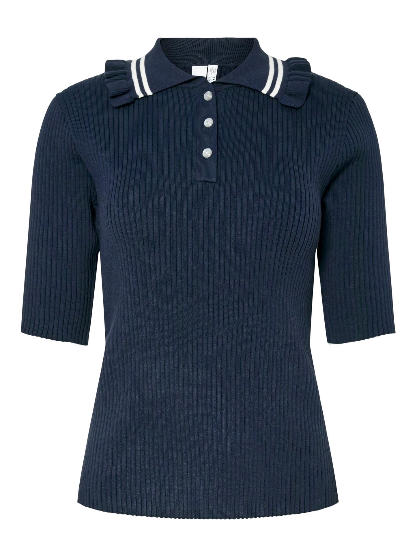 YASPRIMOS KNIT PULLOVER - NAVY