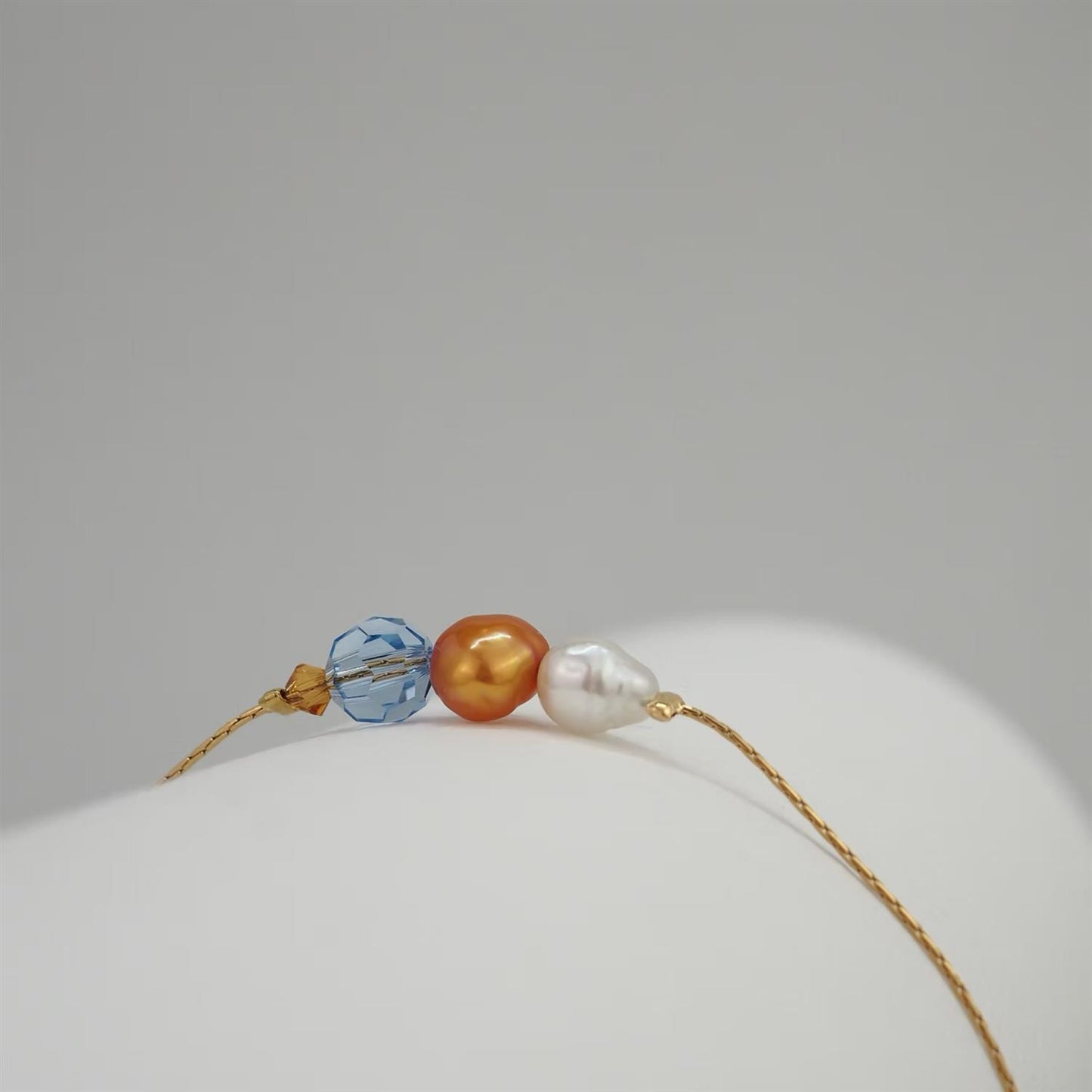 Dainty Coastal Glow Twist - Orange / Blue
